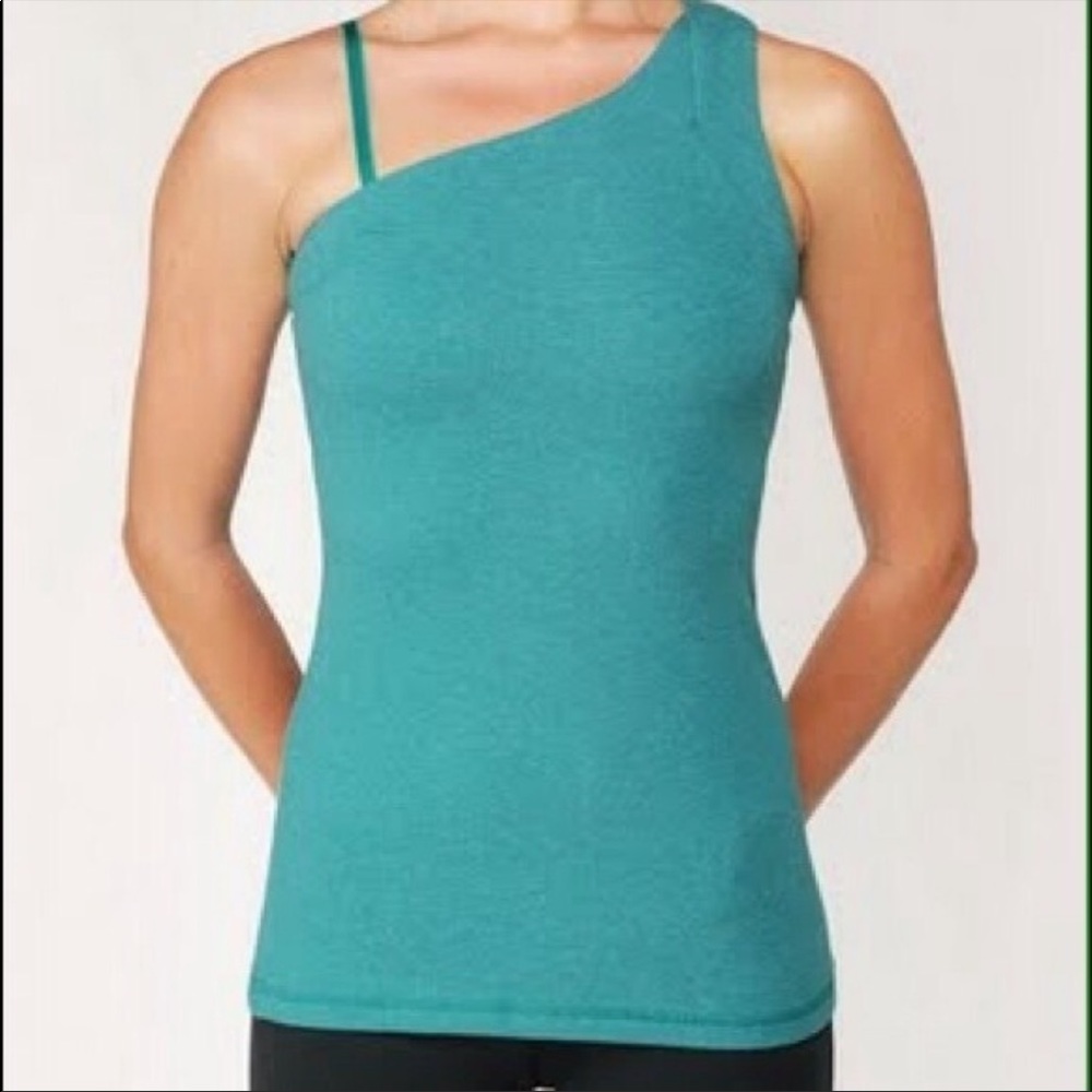 lululemon athletica Turquoise Asymmetrical Tank Top